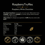 Raspberry Truffles with soft raspberry centre. x5  35g