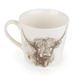 Wide Conical Mug - Highland Cow