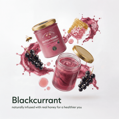Blackcurrant Infused Honey – Raw British Honey (Healthy Jam)