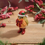 Robin Resin Ornament With Bow And Hat