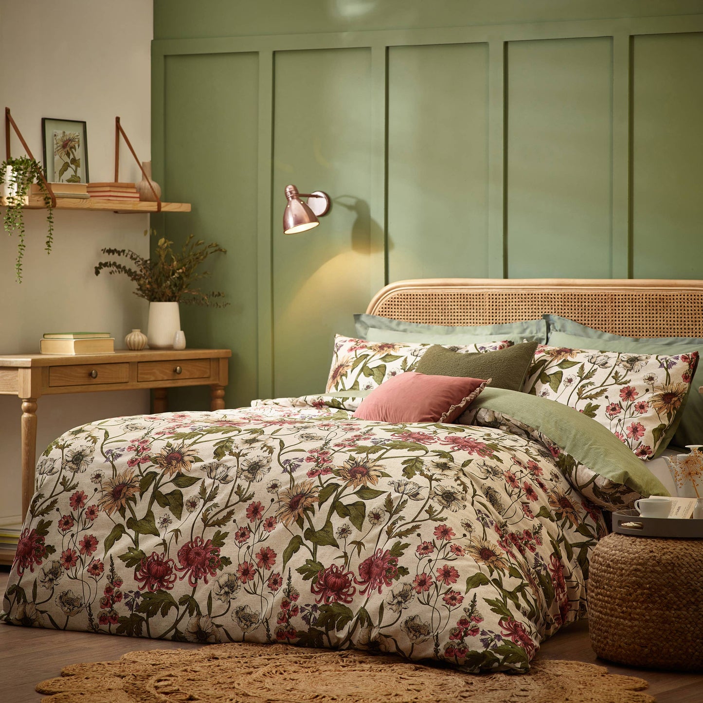 Wallflower Duvet Cover Set Natural: Natural