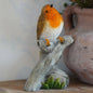 Sitting Robin Resin Ornament Garden Home Statue