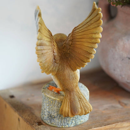 Winged Robin Resin Ornament Garden Home Statue Robins
