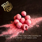 Raspberry Truffles with soft raspberry centre. x5  35g