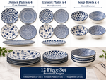 Set 12 dinner plates
