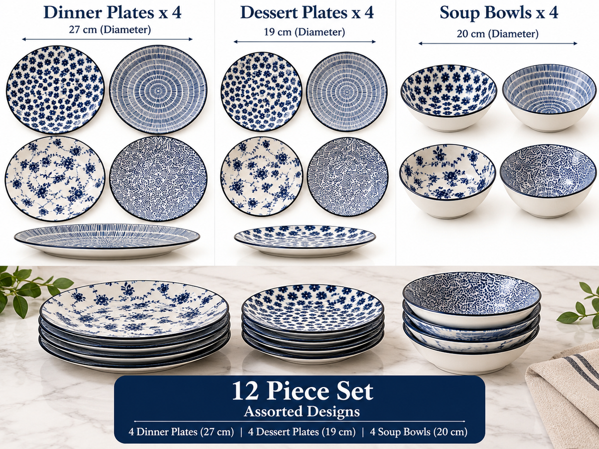 Set 12 dinner plates