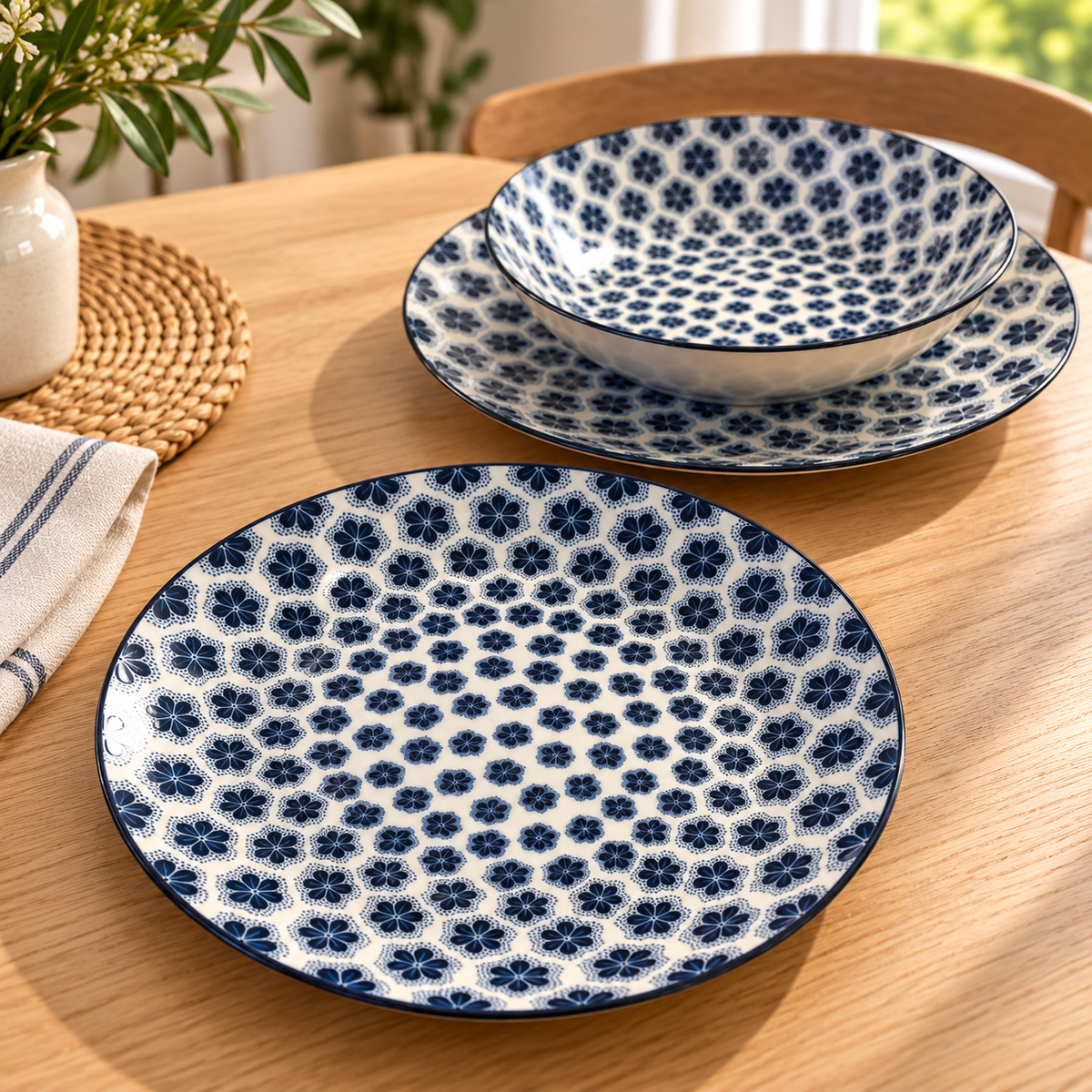 Set 12 dinner plates