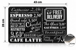 Coffee Menu Placemat – Vintage Café Design