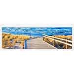 Panoramic Beach Boardwalk Wall Art