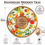 Chip & Dip Dish Mango Wood - Tomatoes