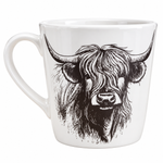 Wide Conical Mug - Highland Cow