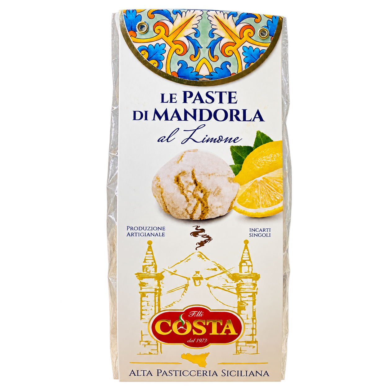 Paste di Mandorla al limone - Sicilian almond and lemon biscuit 120g