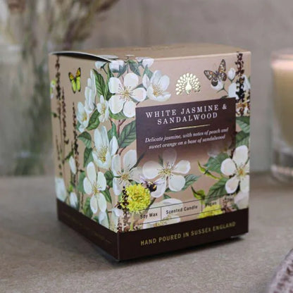 Signature White Jasmine and Sandalwood Scented Candle