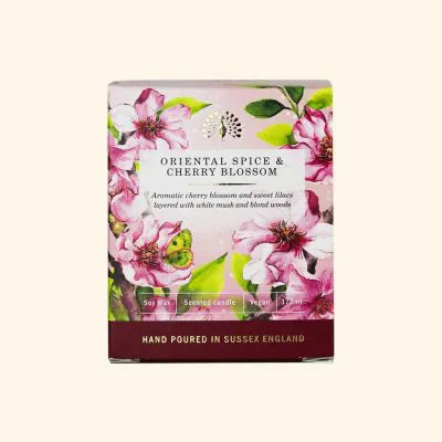 Signature Oriental Spice and Cherry Blossom Scented Candle