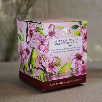 Signature Oriental Spice and Cherry Blossom Scented Candle