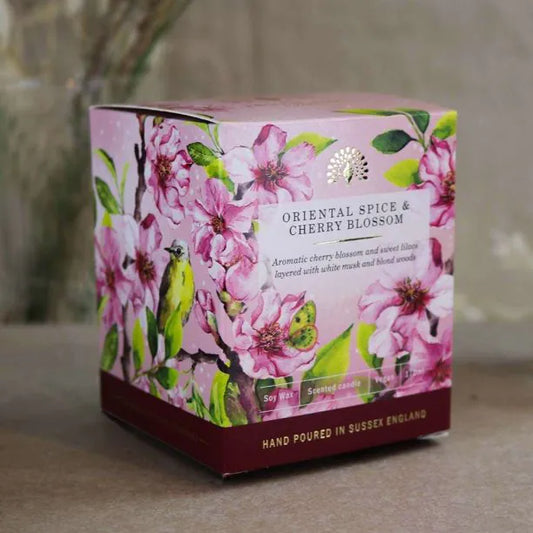 Signature Oriental Spice and Cherry Blossom Scented Candle