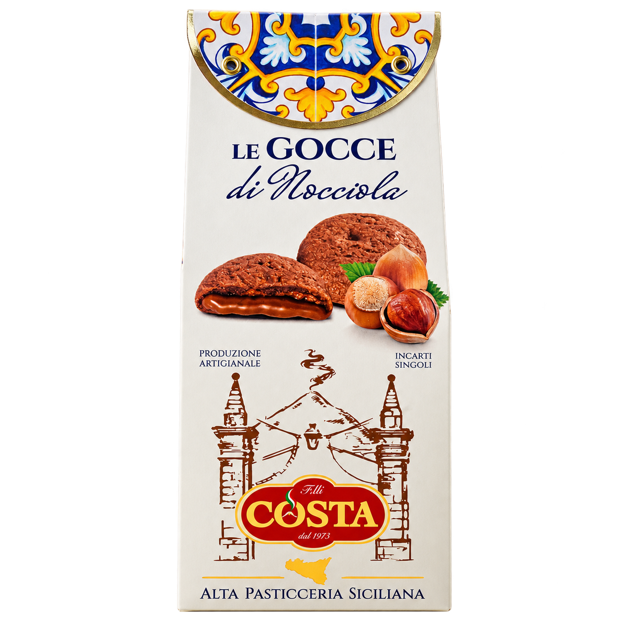 Gocce alla nocciola Sicilian Hazelnut Biscuit 120g