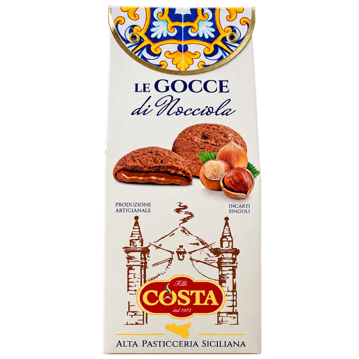 Gocce cioccolato dell'Etna Chocolate Sicilian Biscuit 120g
