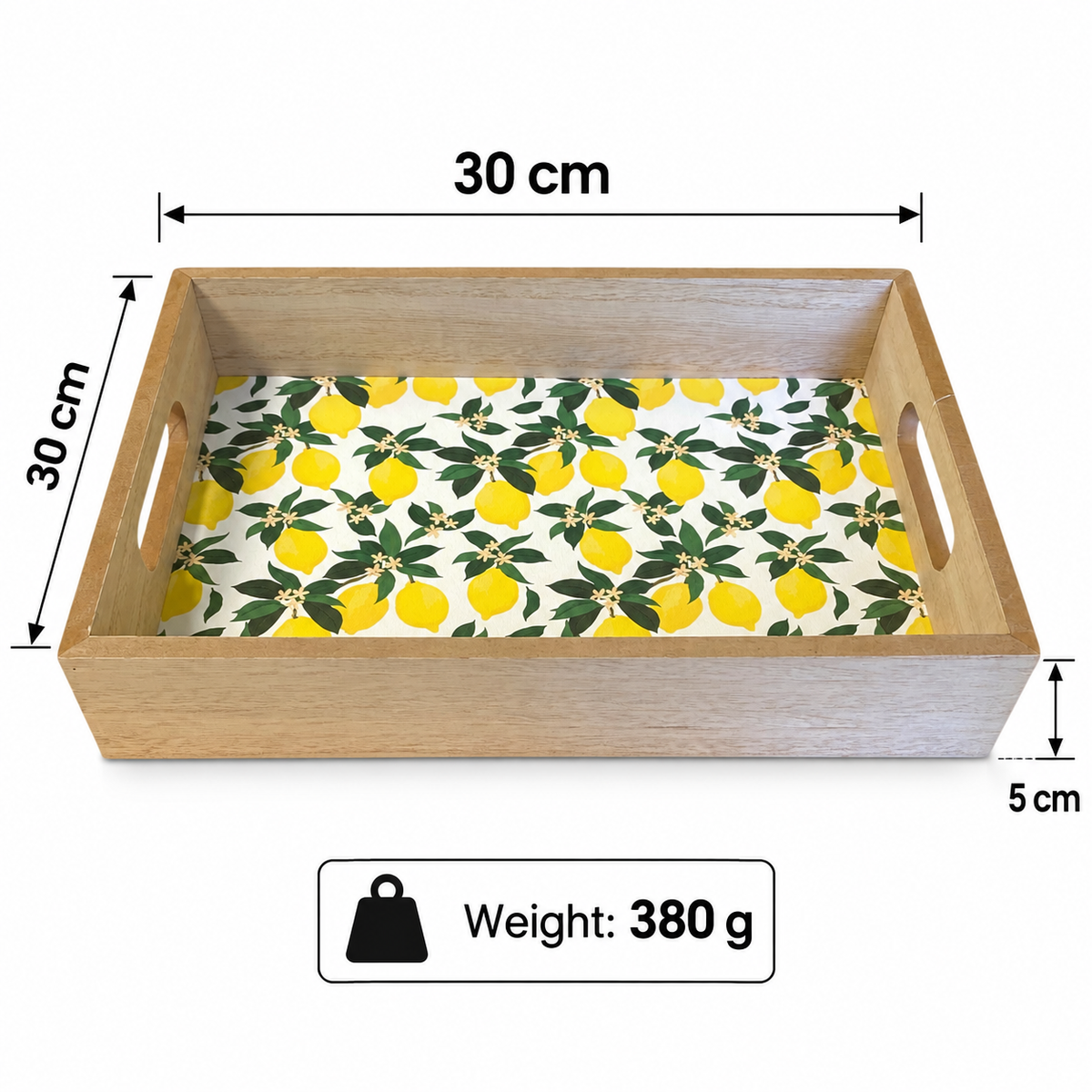 Lemon Design Wooden Tray
