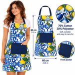 Inspired Apron – Lemon Sicilian Majolica Design