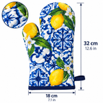 Italian Kitchen Oven Glove – Lemon Sicilian Majolica Design