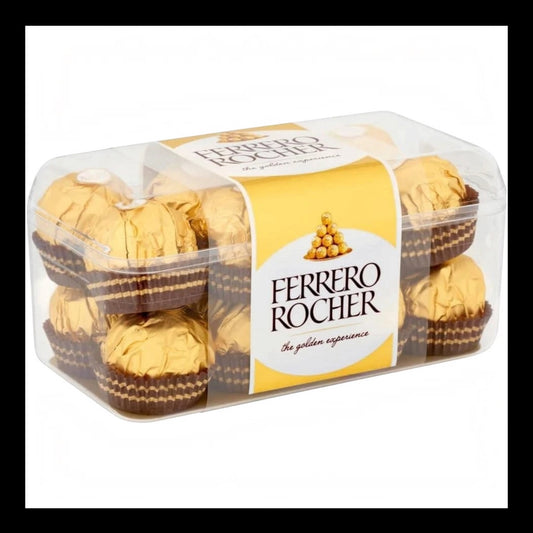 Ferrero Rocher Milk Chocolate Hazelnut Pralines Gift Box 16 Pieces 200g
