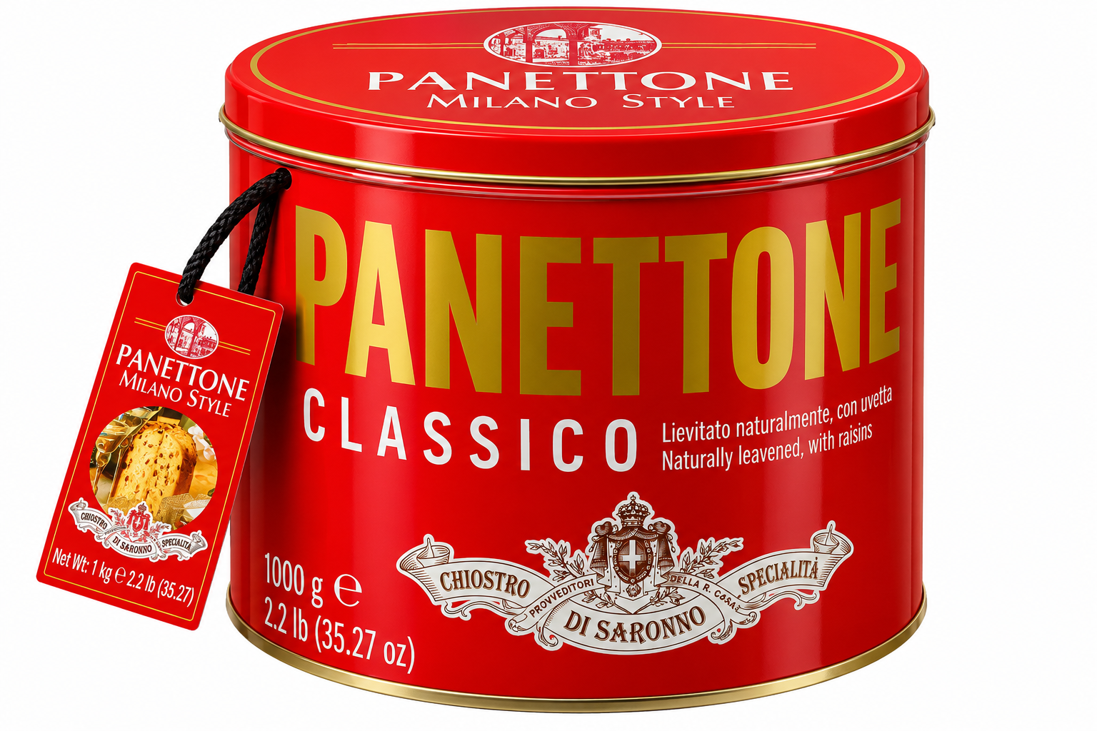 Chiostro di Saronno Panettone Classico 1kg – Decorative Tin