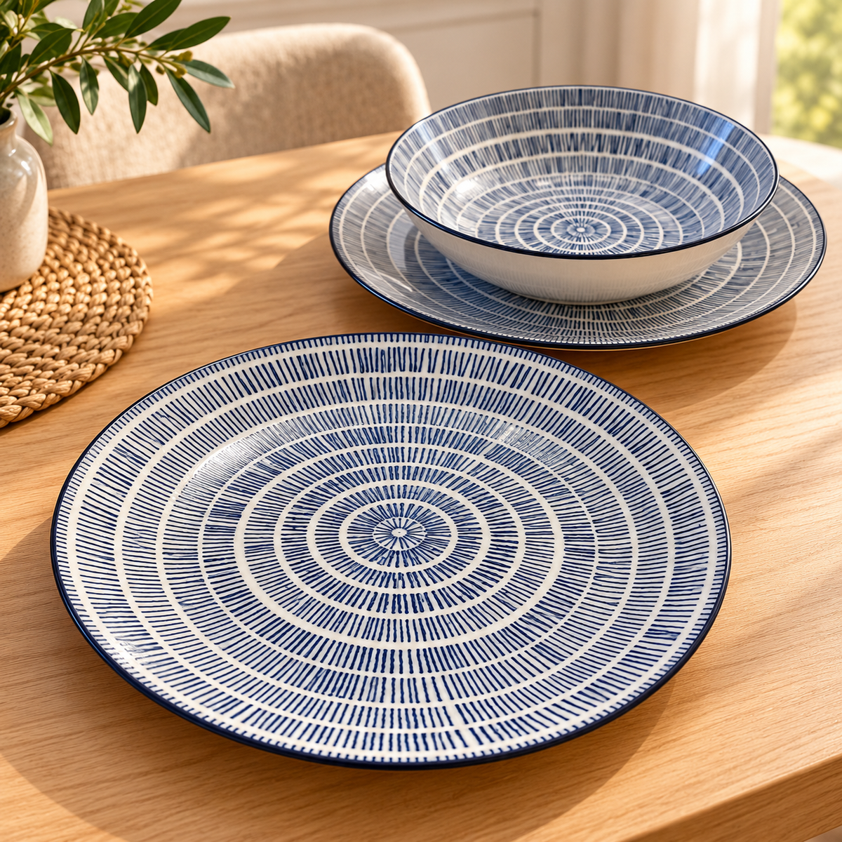 Set 12 dinner plates