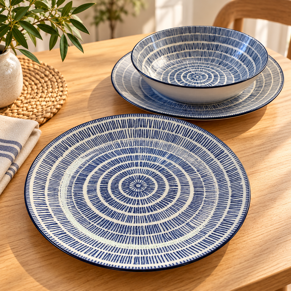 Set 12 dinner plates