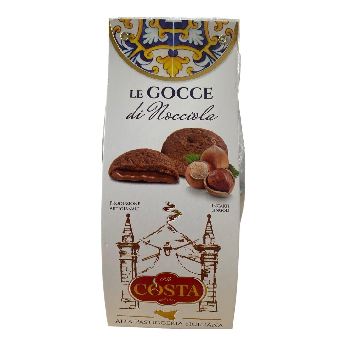 Gocce alla nocciola Sicilian Hazelnut Biscuit 120g