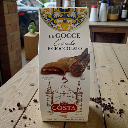 Gocce al cioccolato e carruba Chocolate and carob drops 120g