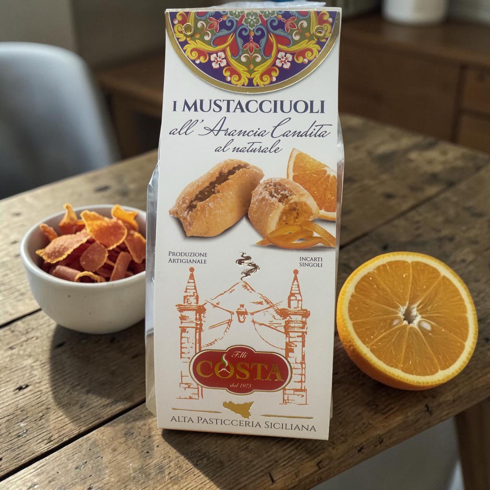 Mustaccioli all'arancia - Sicilian Orange Biscuit 120g