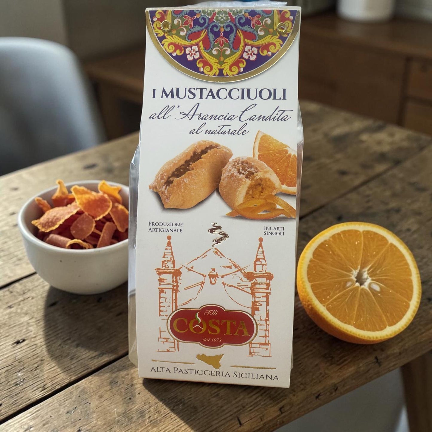 Mustaccioli all'arancia - Sicilian Orange Biscuit 120g