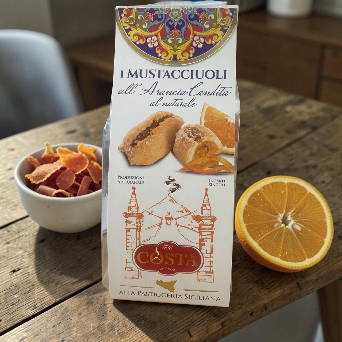 Mustaccioli all'arancia - Sicilian Orange Biscuit 120g
