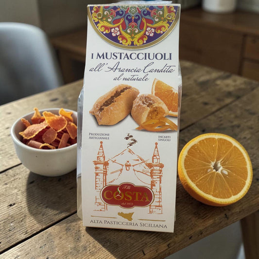 Mustaccioli all'arancia - Sicilian Orange Biscuit 120g