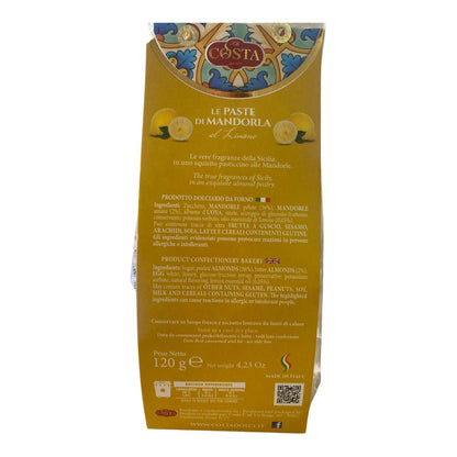 Paste di Mandorla al limone - Sicilian almond and lemon biscuit 120g