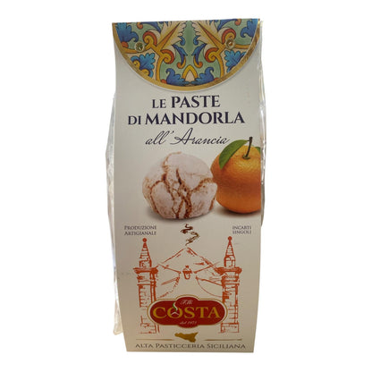 Paste di Mandorla all'arancia - Sicilian almond and orange biscuit 120g