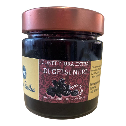 Confettura extra di Gelsi neri -Black Mulberry Jam 210g
