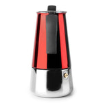 Moka Red Espresso Maker 2 Cups – Stainless Steel