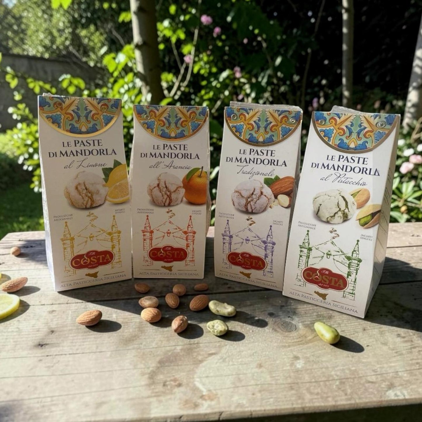Paste di Mandorle assortite - Assorted Sicilian biscuits 120gx4