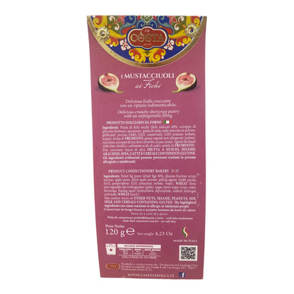 Mustaccioli ai fichi  - FIG Sicilian Biscuit 120g