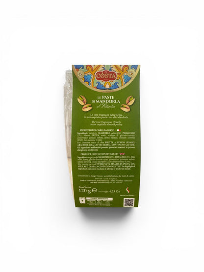 Paste di Mandorla al Pistacchio - Sicilian almond and pistachio biscuit 120g