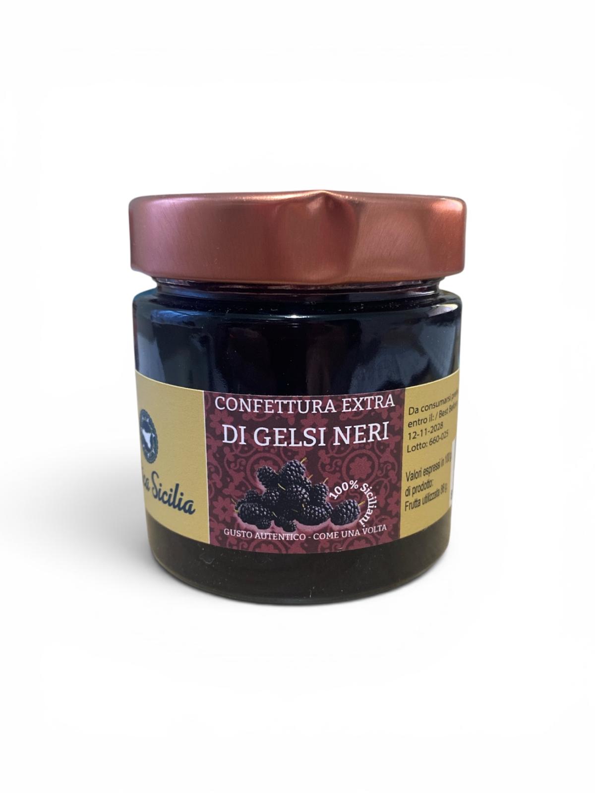 Confettura extra di Gelsi neri -Black Mulberry Jam 210g