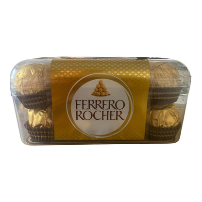 Ferrero Rocher Milk Chocolate Hazelnut Pralines Gift Box 16 Pieces 200g