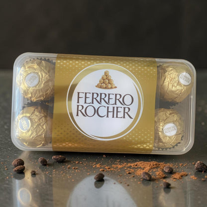 Ferrero Rocher Milk Chocolate Hazelnut Pralines Gift Box 16 Pieces 200g