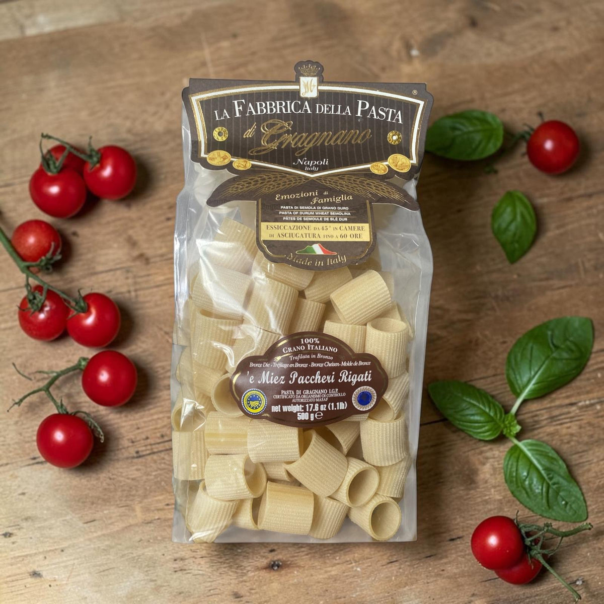 Paccheri Rigati 500g  La fabbrica della Pasta