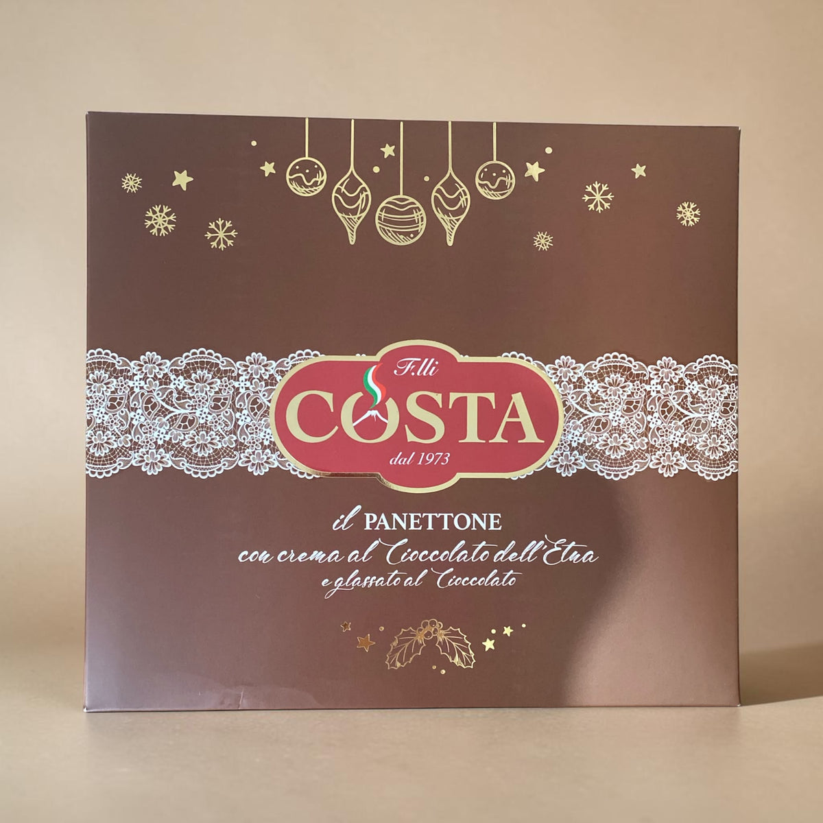 Panettone with Etna Chocolate Cream & Chocolate Glaze – 810g