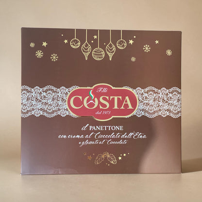 Panettone with Etna Chocolate Cream & Chocolate Glaze – 810g