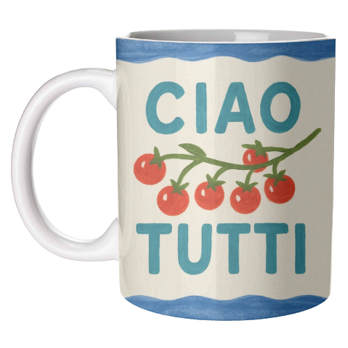Mugs 'Ciao Tutti' by Ms Doodle: Mug Premium 11oz