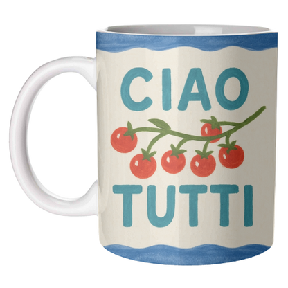 Mugs 'Ciao Tutti' by Ms Doodle: Mug Premium 11oz